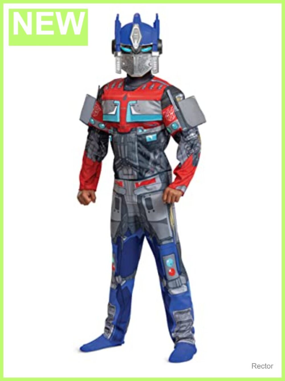 Optimus Prime Muscle Costume Kids Transformers Mask Halloween Pretend Play